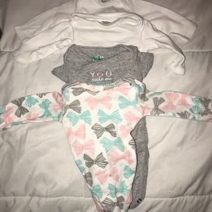 Baby girl body suits bundle